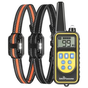 Dog Training Collar With Remote (Option: Yellow 2 Collar)