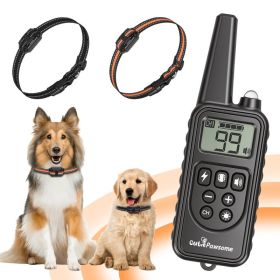 Dog Training Collar With Remote (Option: Black 2 Collar)