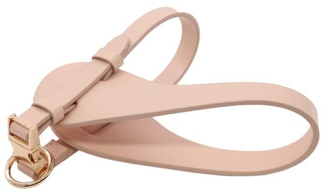 Pet Life 'Ever-Craft' Boutique Series Adjustable Designer Leather Dog Harness (Color: PINK, size: medium)